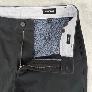 Bonobos Men Black Chino Pants Athletic Fit 34x32 (Fits 33x32) Dress Casual
